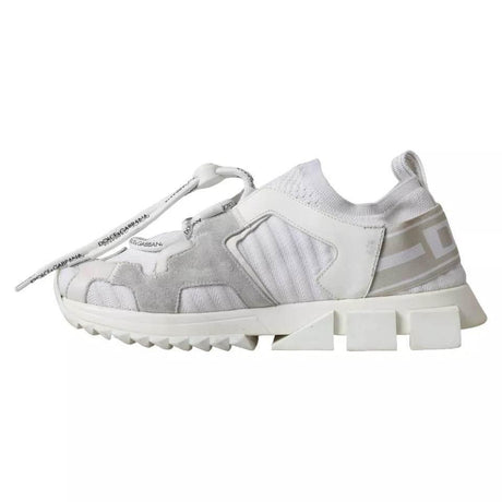 Dolce & Gabbana White Mesh Sorrento Trekking Sneakers Shoes - Hilstor