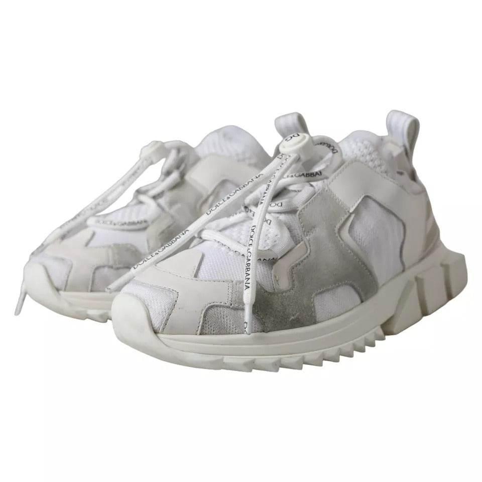 Dolce & Gabbana White Mesh Sorrento Trekking Sneakers Shoes - Hilstor