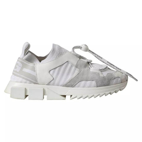Dolce & Gabbana White Mesh Sorrento Trekking Sneakers Shoes - Hilstor