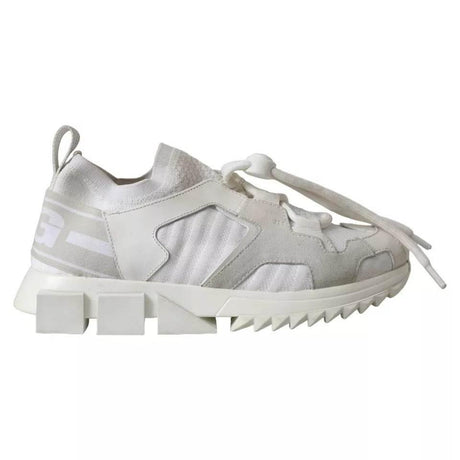 Dolce & Gabbana White Mesh Sorrento Trekking Sneakers Shoes - Hilstor
