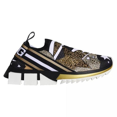 Dolce & Gabbana Multicolor Comet Star Print Sorrento Sneakers Shoes - Hilstor