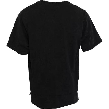 Dolce & Gabbana Black Graphic Print Cotton Crew Neck T-shirt - Hilstor