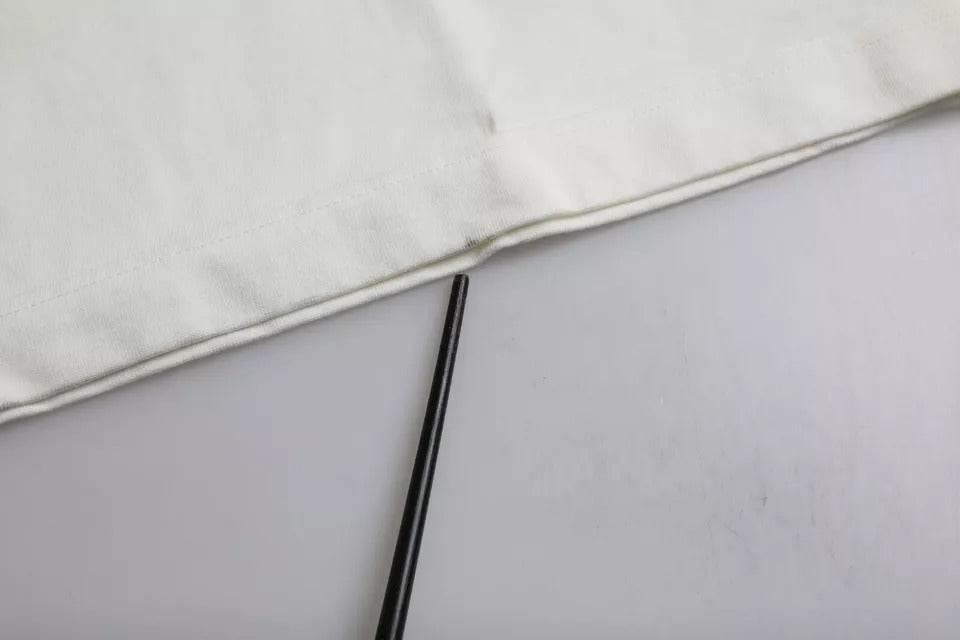 Dolce & Gabbana White Love & Peace Cotton Round Neck T-shirt - Hilstor