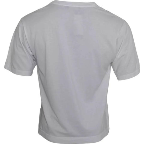 Dolce & Gabbana White Cotton DG Applique Men Casual T-shirt - Hilstor