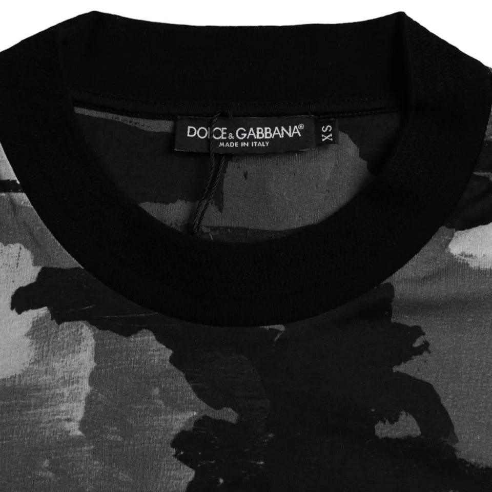 Dolce & Gabbana Multicolor Camouflage Cotton Crewneck T-shirt - Hilstor