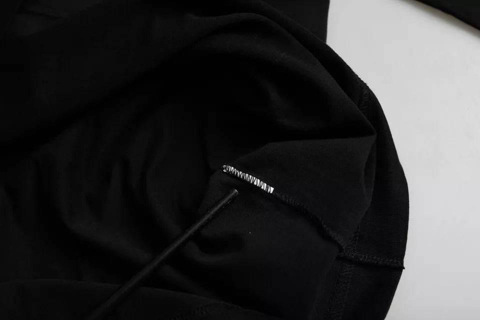 Dolce & Gabbana Black Logo Embossed Cotton Crew Neck T-shirt - Hilstor