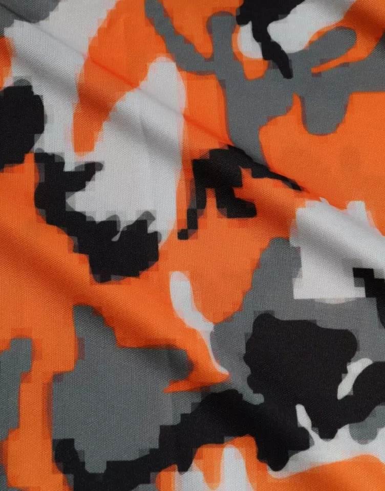 Dolce & Gabbana Multicolor Camouflage Cotton Crew Neck Men T-shirt - Hilstor