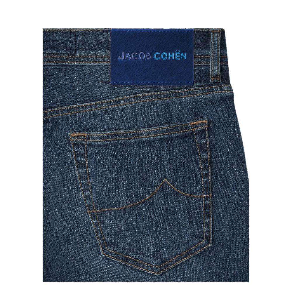 Jacob Cohen Blue Cotton Jeans & Pant - Hilstor