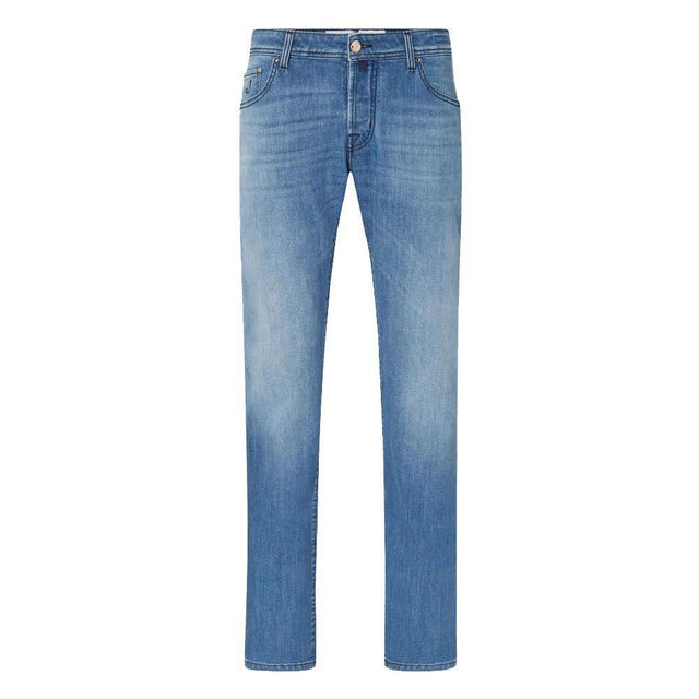 Jacob Cohen Blue Cotton Men Jeans - Hilstor