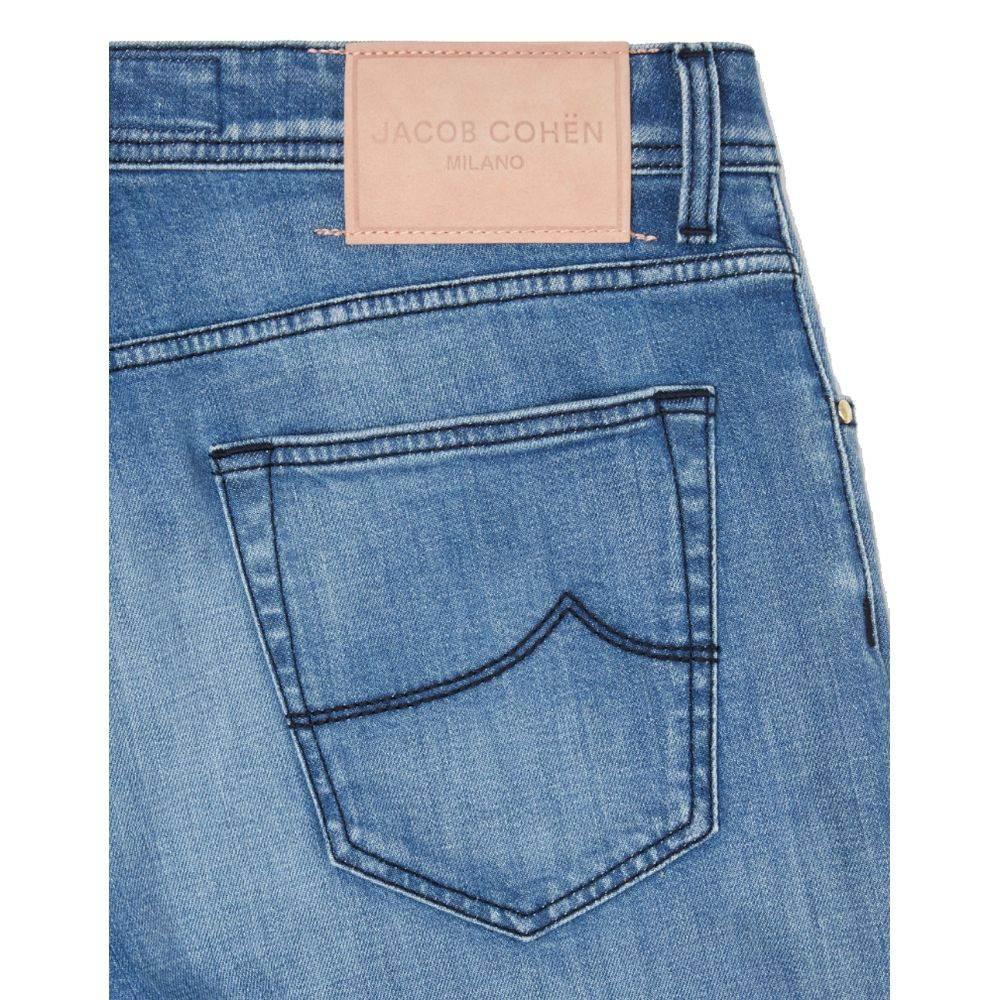 Jacob Cohen Blue Cotton Men Jeans - Hilstor