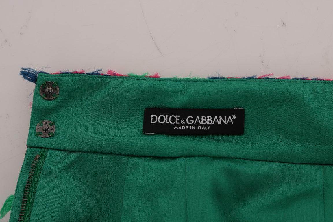 Dolce & Gabbana Elegant Jacquard High Waist Pencil Skirt - Hilstor