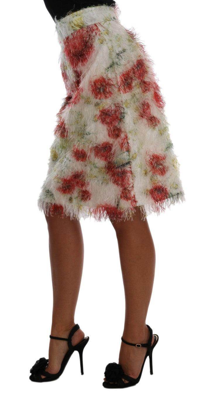 Dolce & Gabbana Elegant Floral High-Waist Pencil Skirt - Hilstor