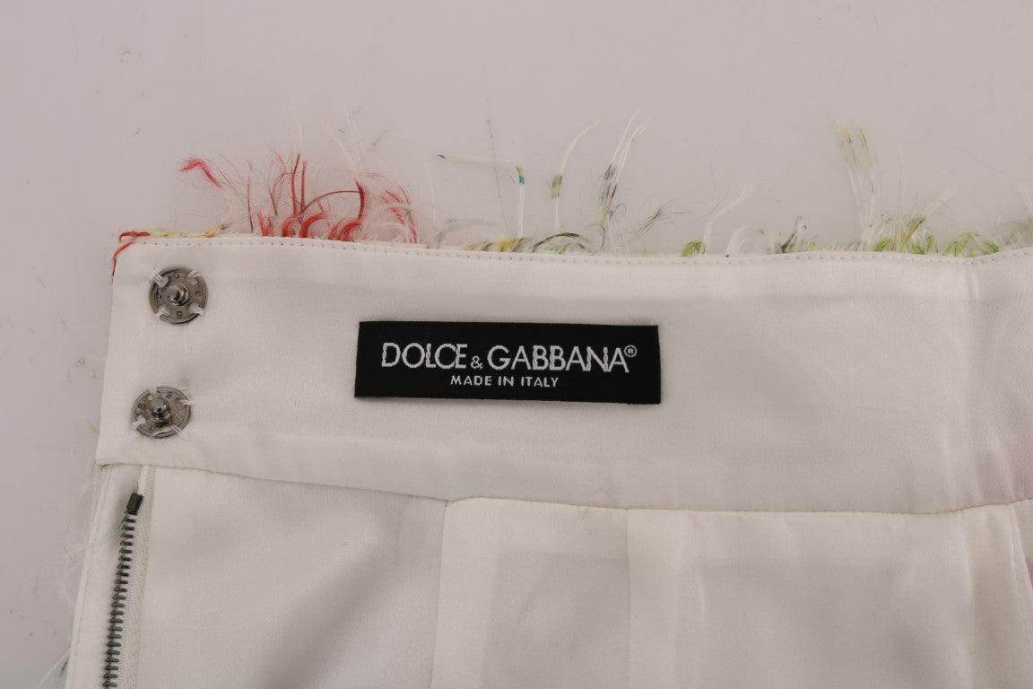 Dolce & Gabbana Elegant Floral High-Waist Pencil Skirt - Hilstor