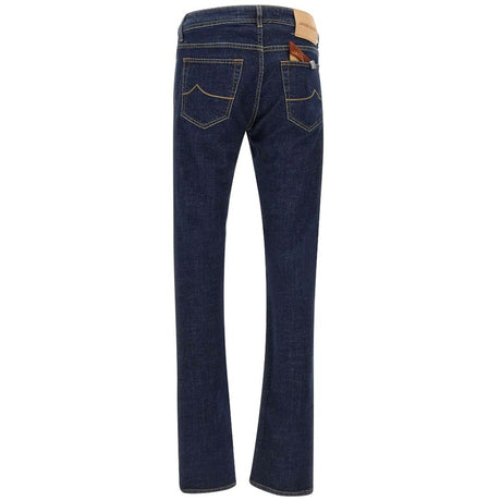 Jacob Cohen Blue Cotton Jeans & Pant