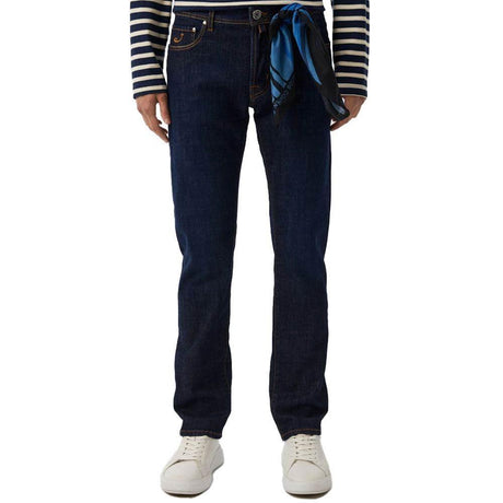 Jacob Cohen Blue Cotton Men Jeans - Hilstor