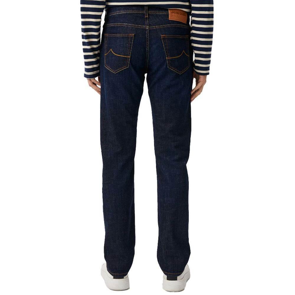 Jacob Cohen Blue Cotton Men Jeans - Hilstor