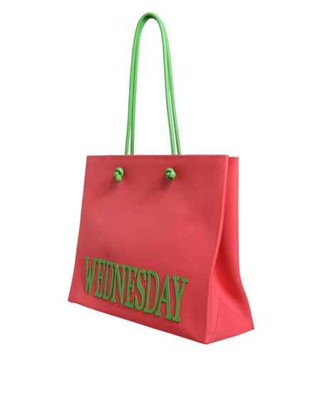 Alberta Ferretti Pink Leather Weekend Wednesday Shopping Tote Bag - Hilstor