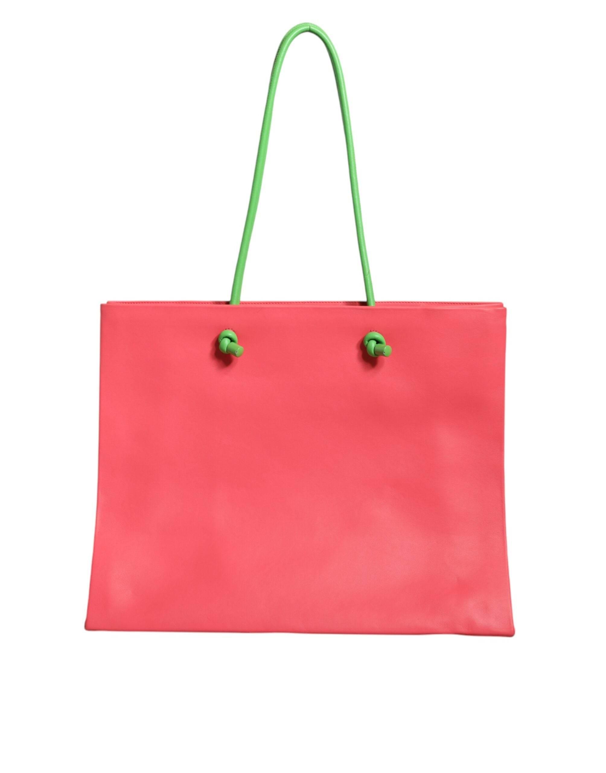Alberta Ferretti Pink Leather Weekend Wednesday Shopping Tote Bag - Hilstor