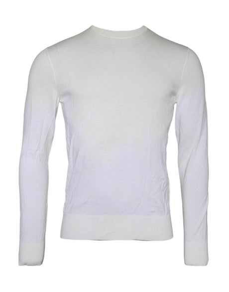 Dolce & Gabbana Off White Wool Turtle Neck Pullover Sweater - Hilstor