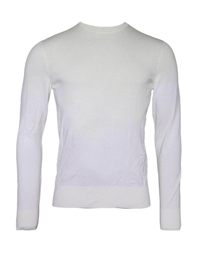 Dolce & Gabbana Off White Wool Turtle Neck Pullover Sweater - Hilstor