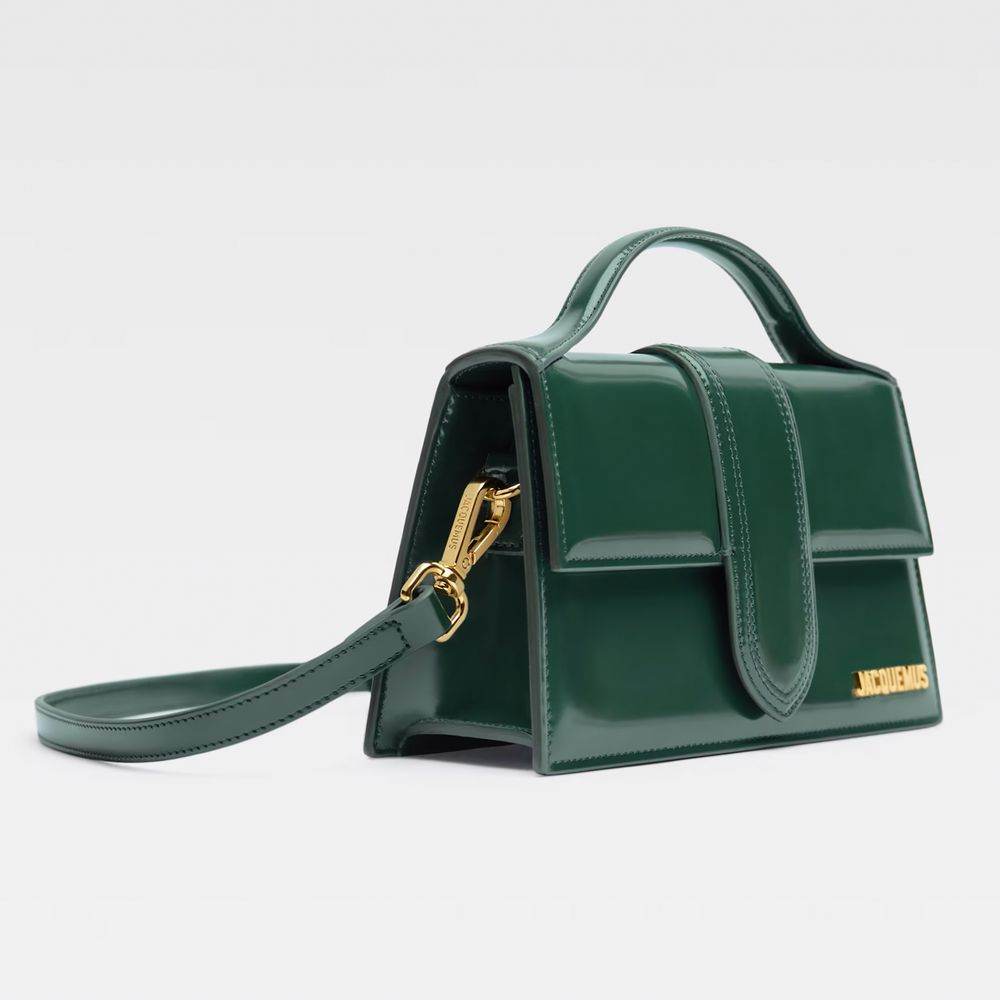 Jacquemus Green Leather Crossbody Bag - Hilstor