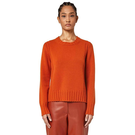 Alpha Studio Orange Cashmere Sweater - Hilstor