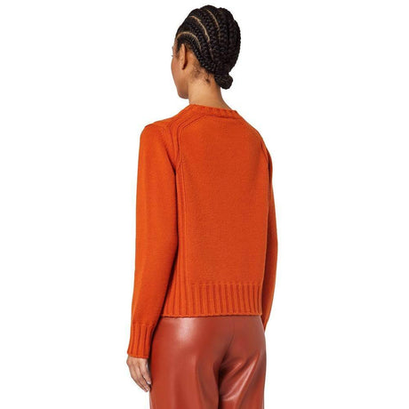 Alpha Studio Orange Cashmere Sweater - Hilstor