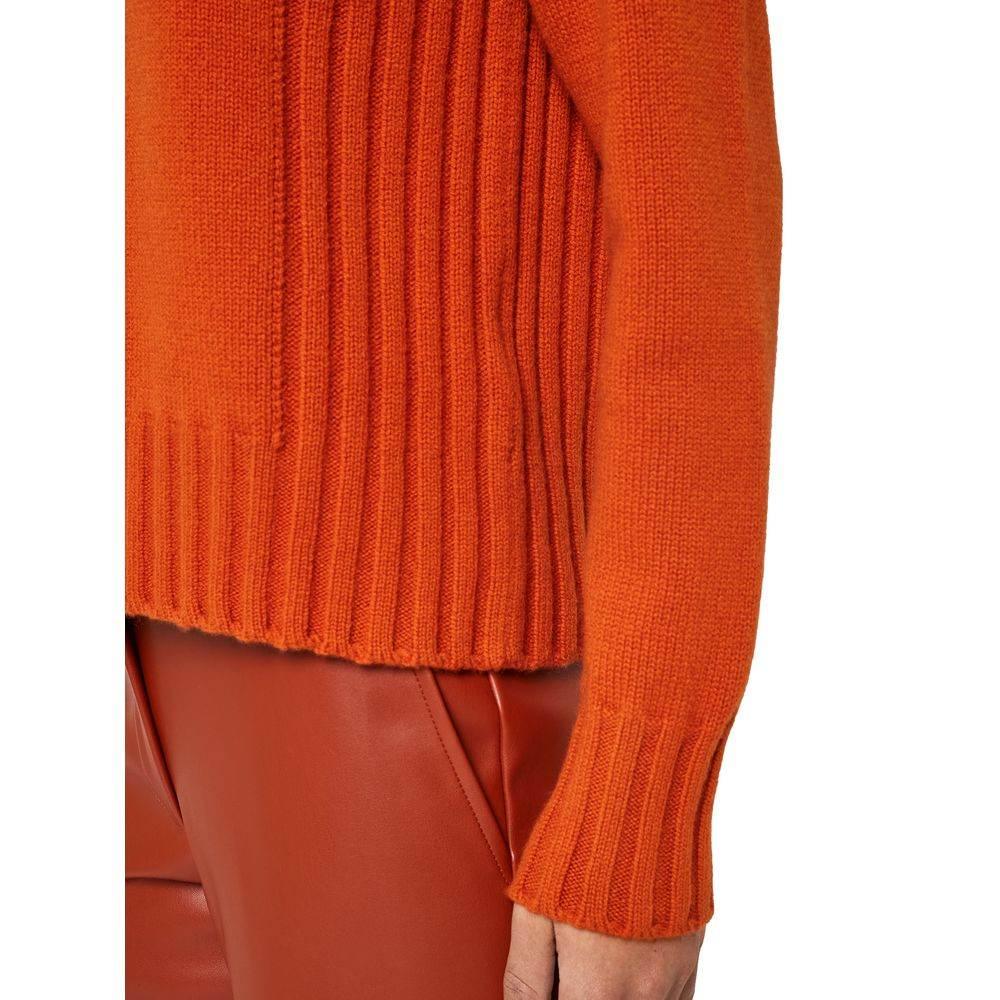 Alpha Studio Orange Cashmere Sweater - Hilstor