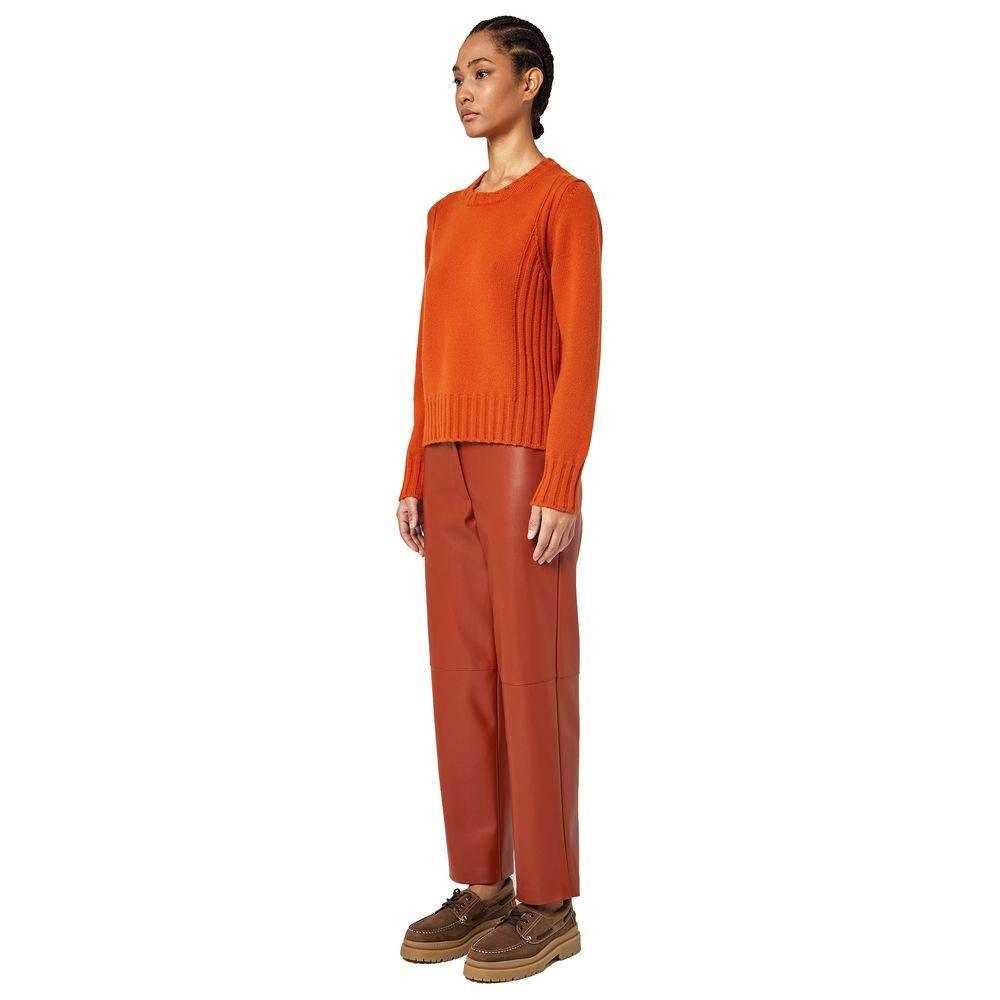 Alpha Studio Orange Cashmere Sweater - Hilstor
