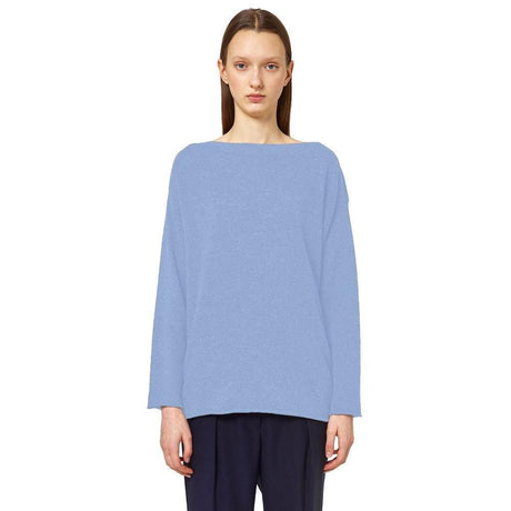 Alpha Studio Light Blue Cashmere Women Sweater - Hilstor
