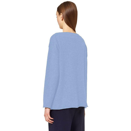 Alpha Studio Light Blue Cashmere Women Sweater - Hilstor