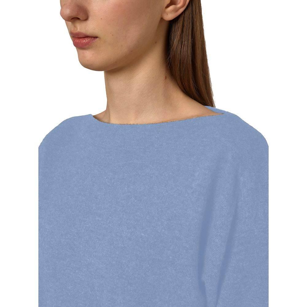 Alpha Studio Light Blue Cashmere Women Sweater - Hilstor