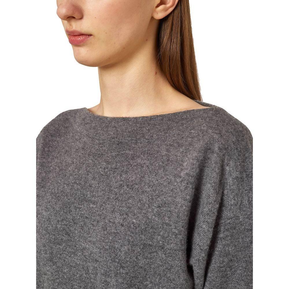 Alpha Studio Gray Cashmere Sweater - Hilstor