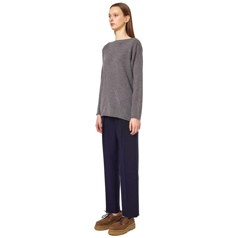 Alpha Studio Gray Cashmere Sweater - Hilstor
