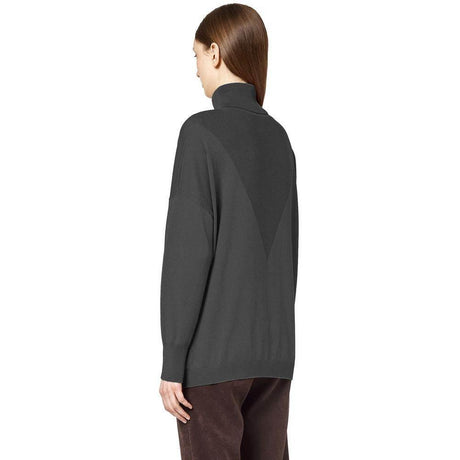 Alpha Studio Gray Silk Sweater - Hilstor