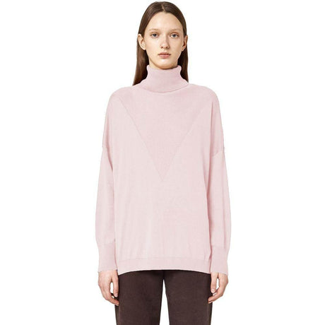 Alpha Studio Pink Silk Sweater - Hilstor