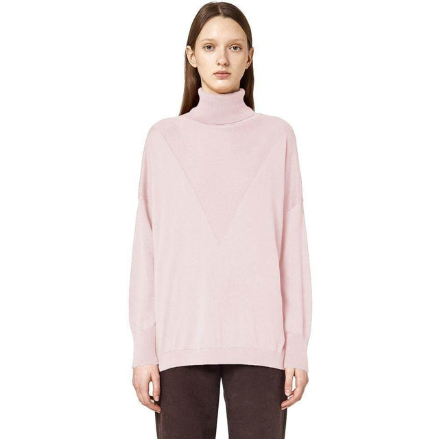 Alpha Studio Pink Silk Sweater - Hilstor