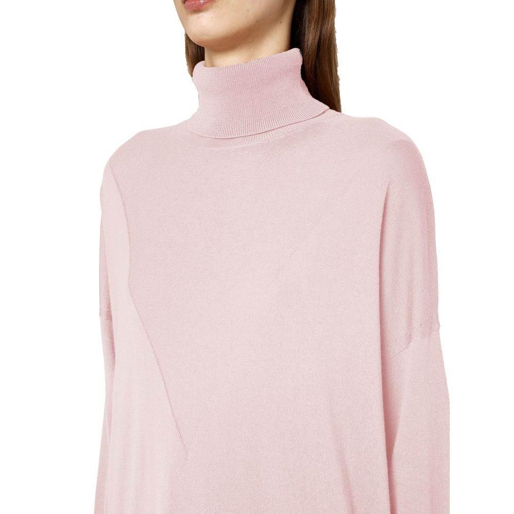 Alpha Studio Pink Silk Sweater - Hilstor