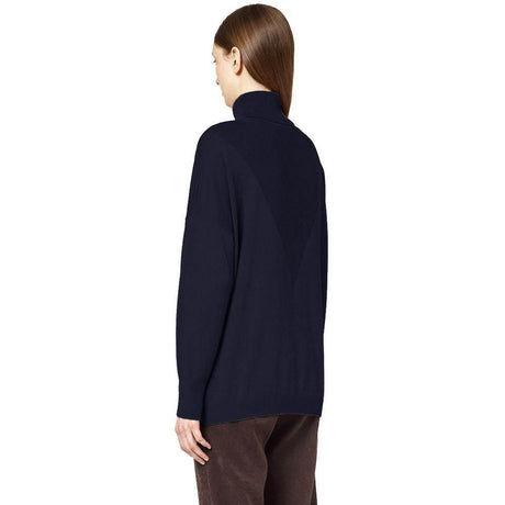 Alpha Studio Blue Silk Sweater - Hilstor