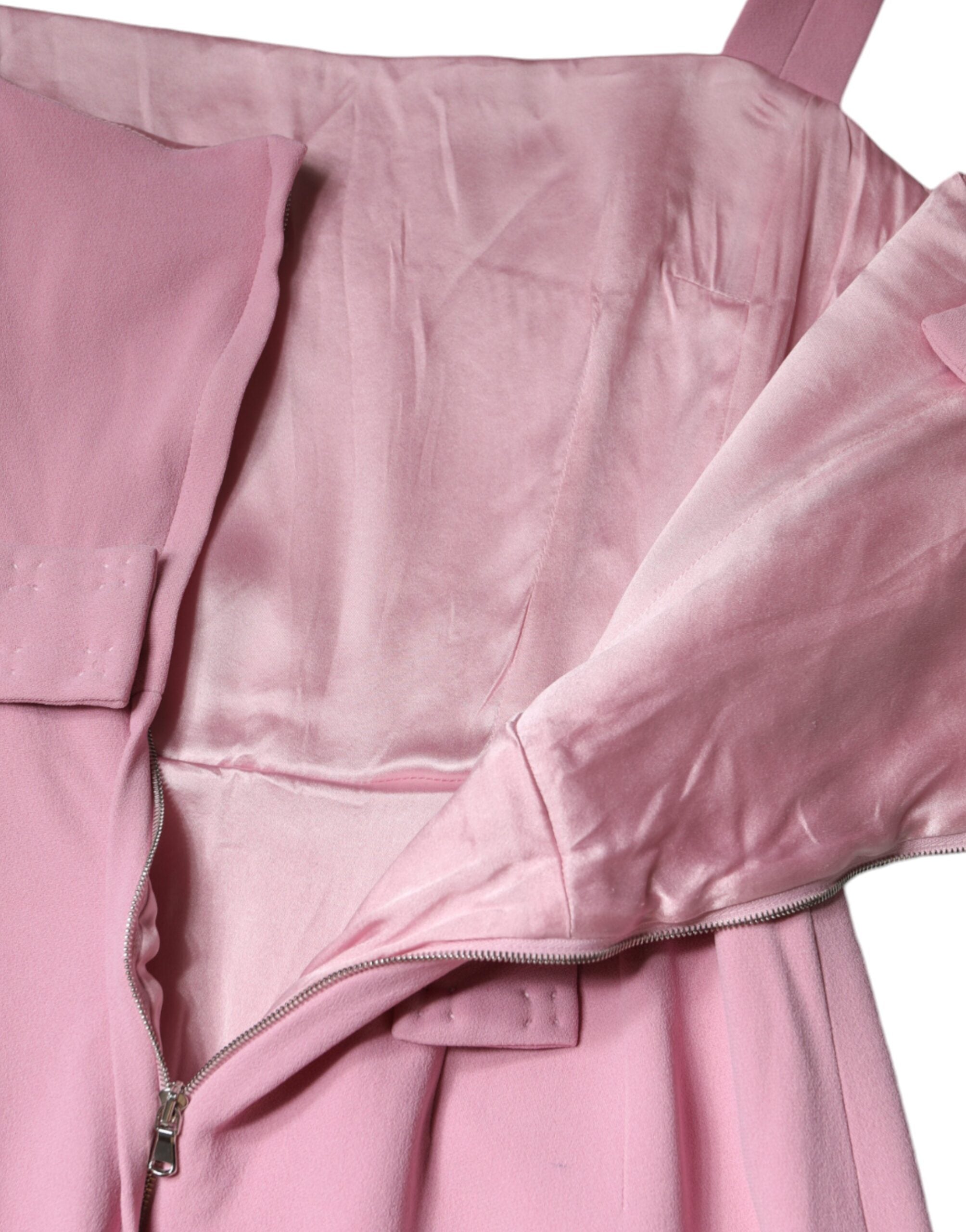 Dolce &amp; Gabbana Pink A-line Flare Viscose ærmeløs kjole