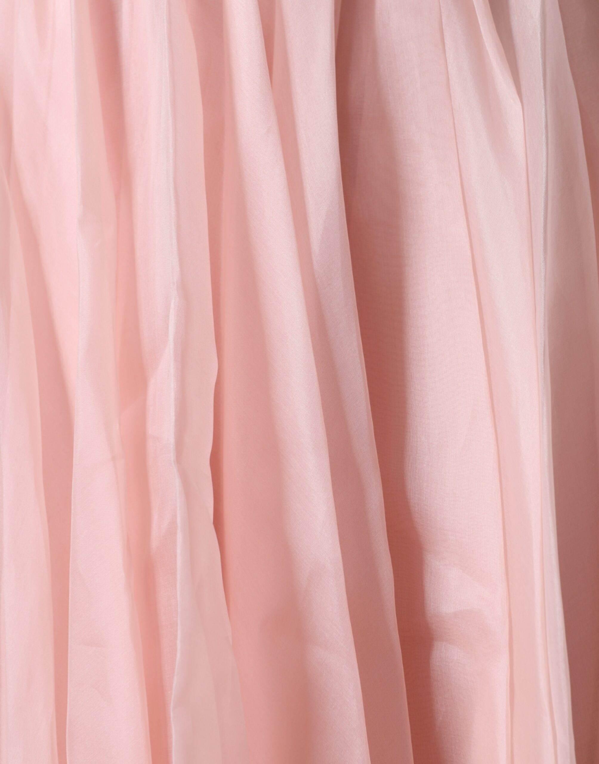 Dolce & Gabbana Pink Silk Strapless Maxi A-line Gown Dress - Hilstor
