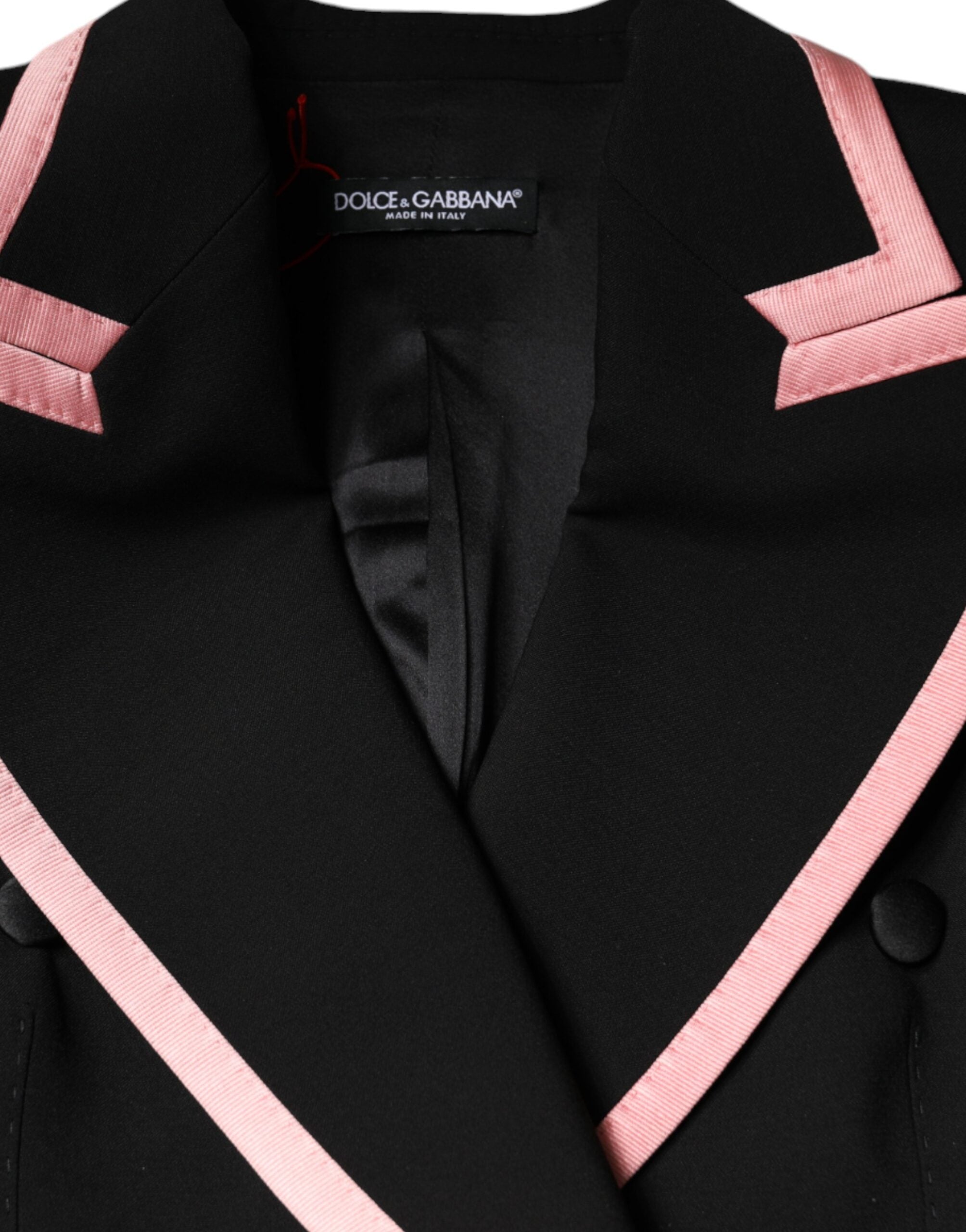 Dolce &amp; Gabbana Black Wool Blend Jumpsuit-kjole uden ærmer