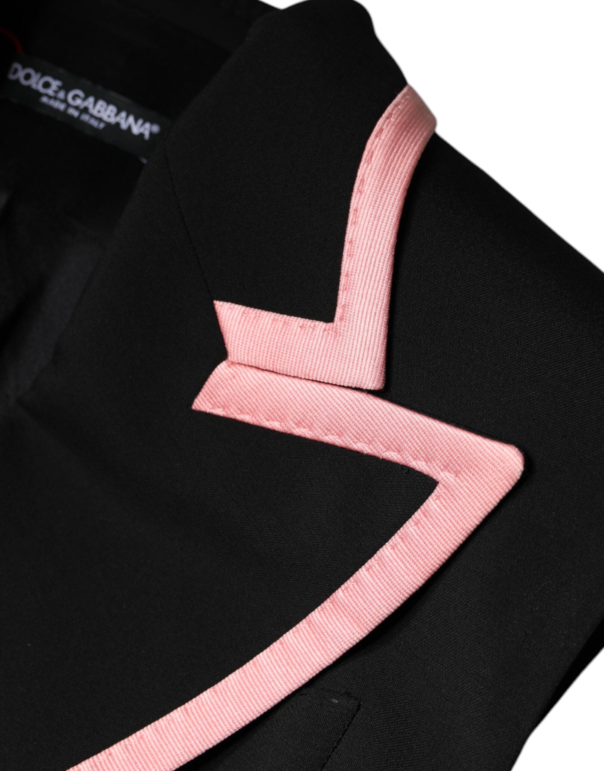 Dolce &amp; Gabbana Black Wool Blend Jumpsuit-kjole uden ærmer