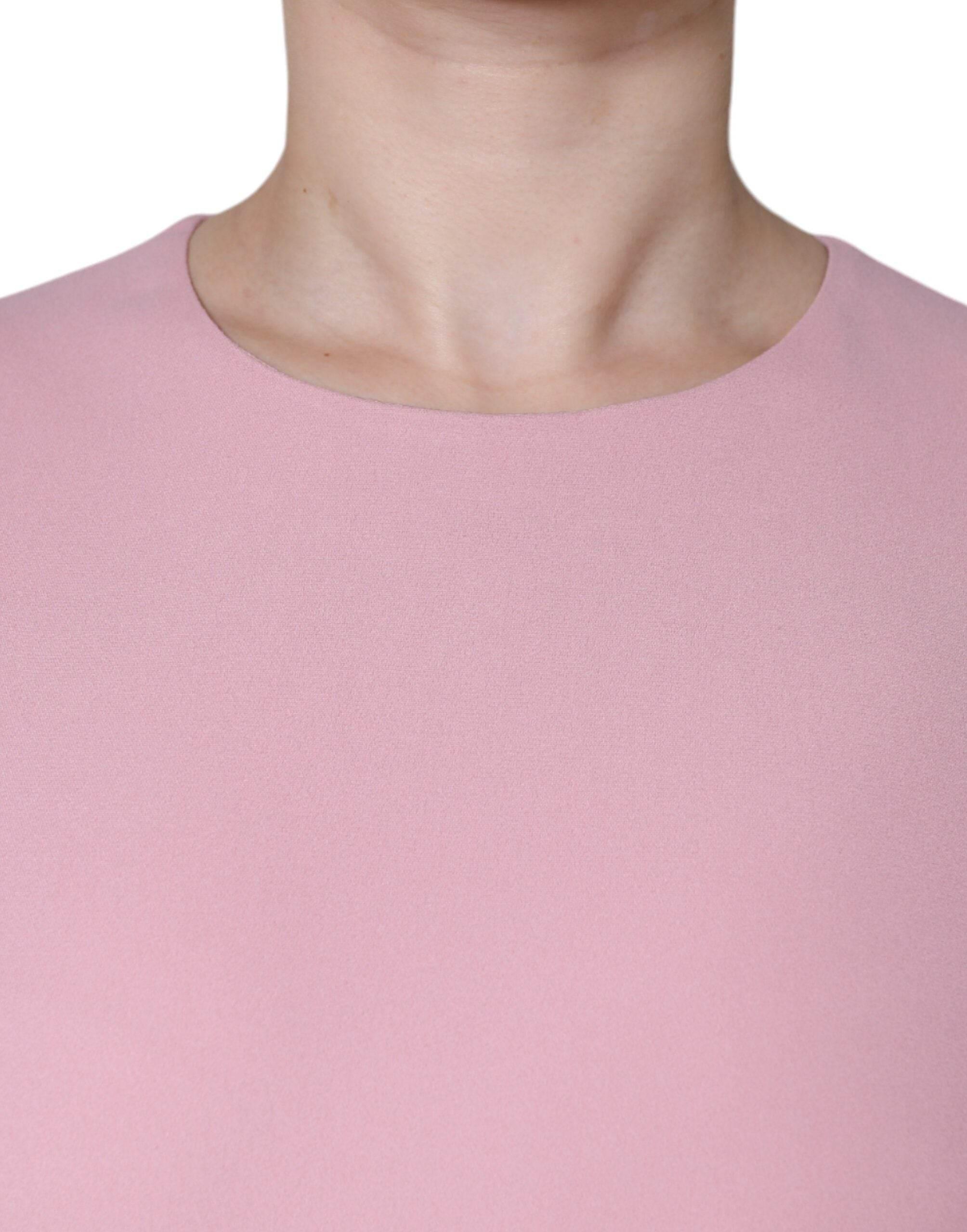 Dolce & Gabbana Pink A-line Viscose 3/4 Sleeves Dress - Hilstor