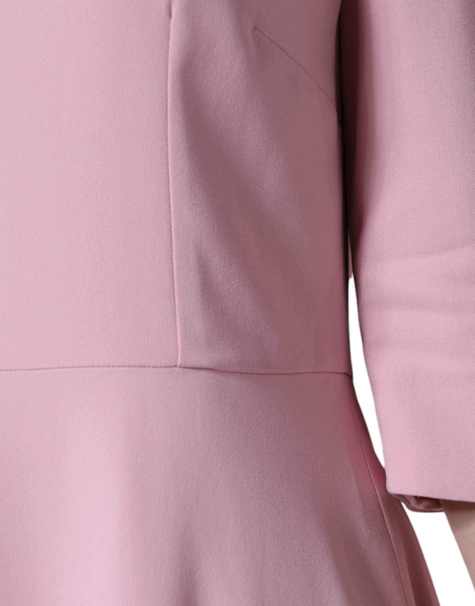 Dolce & Gabbana Pink A-line Viscose 3/4 Sleeves Dress - Hilstor