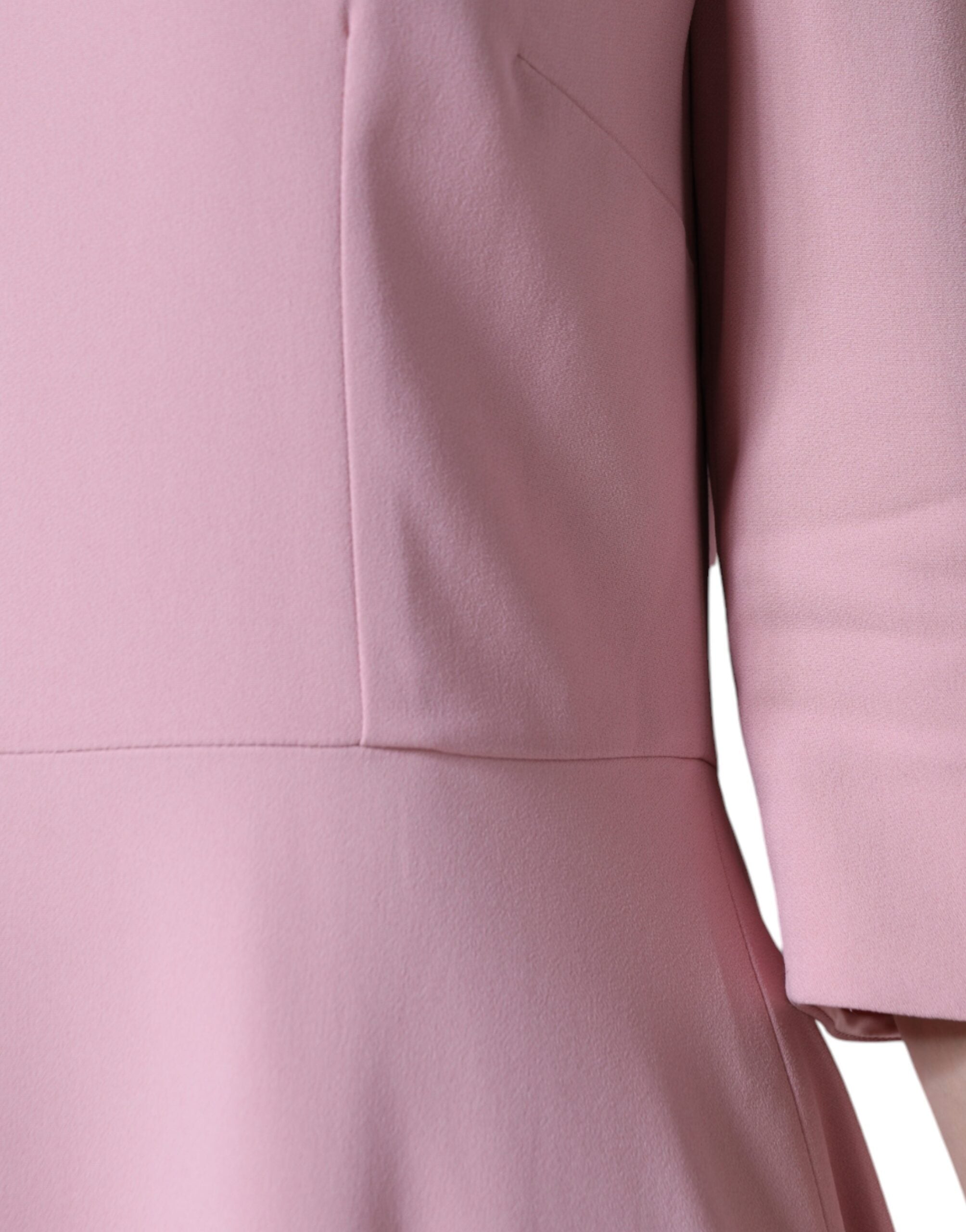 Dolce &amp; Gabbana Pink A-line Viscose Kjole med 3/4 ærmer