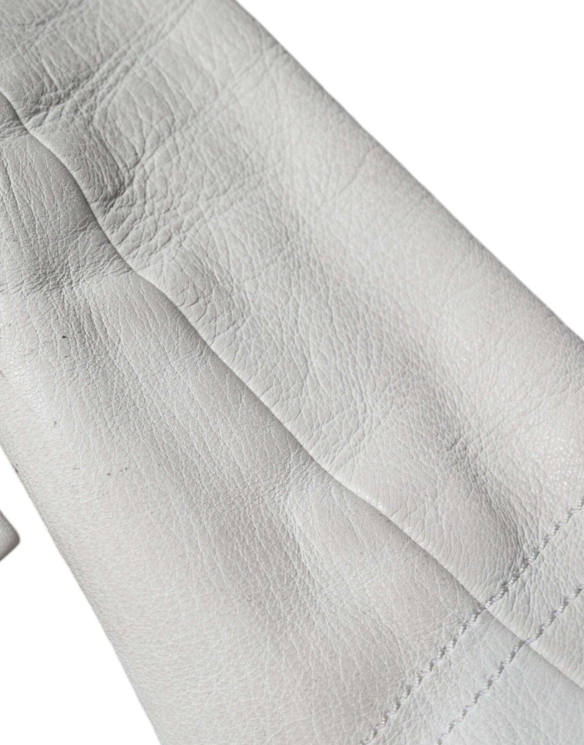 Dolce & Gabbana White Double Breasted Blazer Coat Jacket - Hilstor