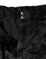 Dolce & Gabbana Black Quilted High Waist Women Wide Leg Pants - Hilstor