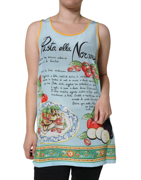 Dolce & Gabbana Multicolor Pasta Alla Norma Print Tank Top - Hilstor