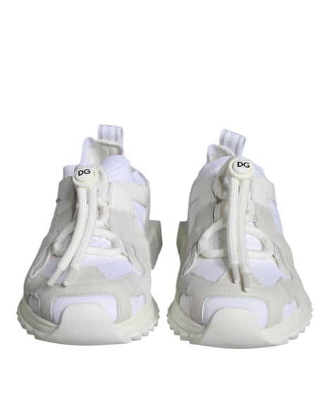 Dolce & Gabbana White Mesh Sorrento Trekking Sneakers Shoes - Hilstor